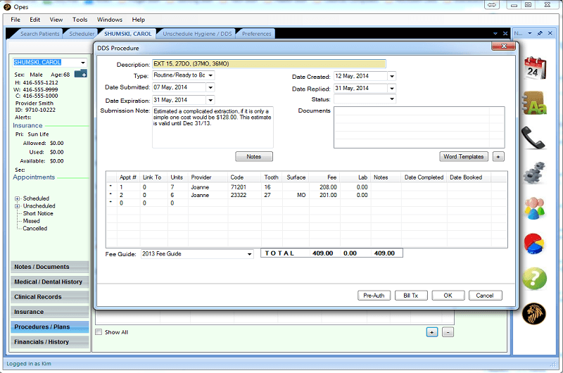 Dental Software System Treatment Planning